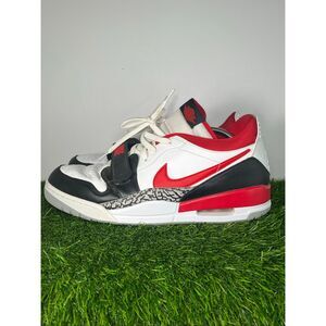 Nike Air Jordan Legacy 312 Low Fire Red White Black Elephant Print Men’s Size 13
